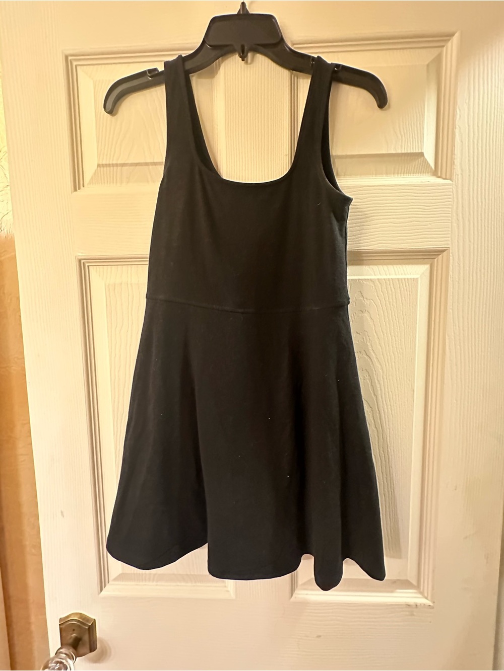 American Eagle Outfitters Black Sleeveless Skater Dress